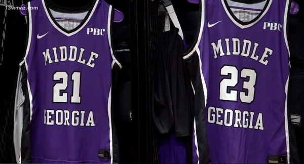 mga bball jerseys hanging